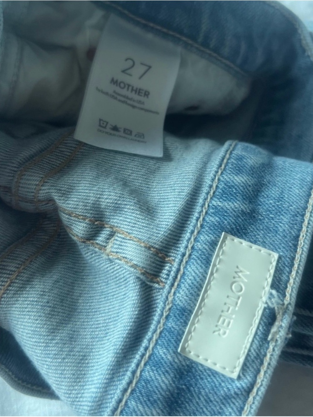 MOTHER Light Blue Boot Cut Jeans - Picture 4 of 7
